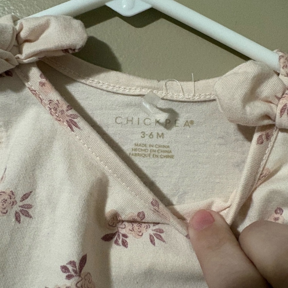 Floral Baby Romper with Ruffle Hem by Chick Pea - Picture 2 of 4